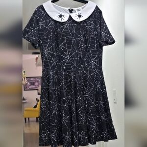 Spider Web Patterned Dress